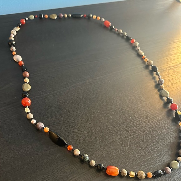 Handmade Semi-Precious Stone Necklace | Boho Natural Gemstone - Picture 8 of 14